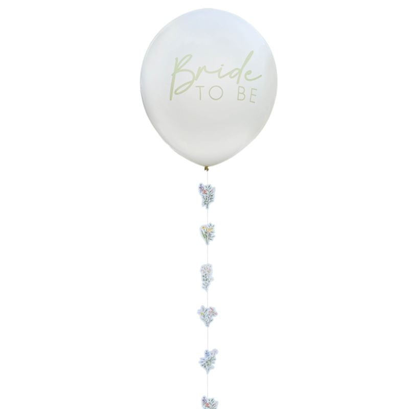 BALLON BRIDE TO BE MIT PAPIERSCHNUR