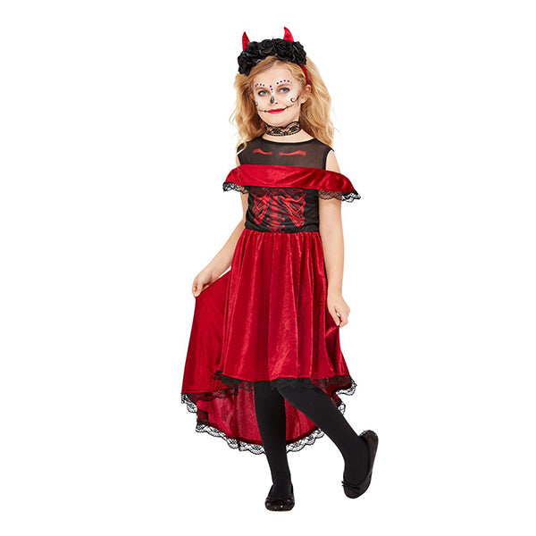 Teufel Kostüm Kleid und Stirnband