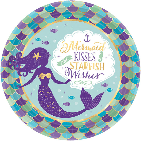 Kartonteller Mermaid Wishes