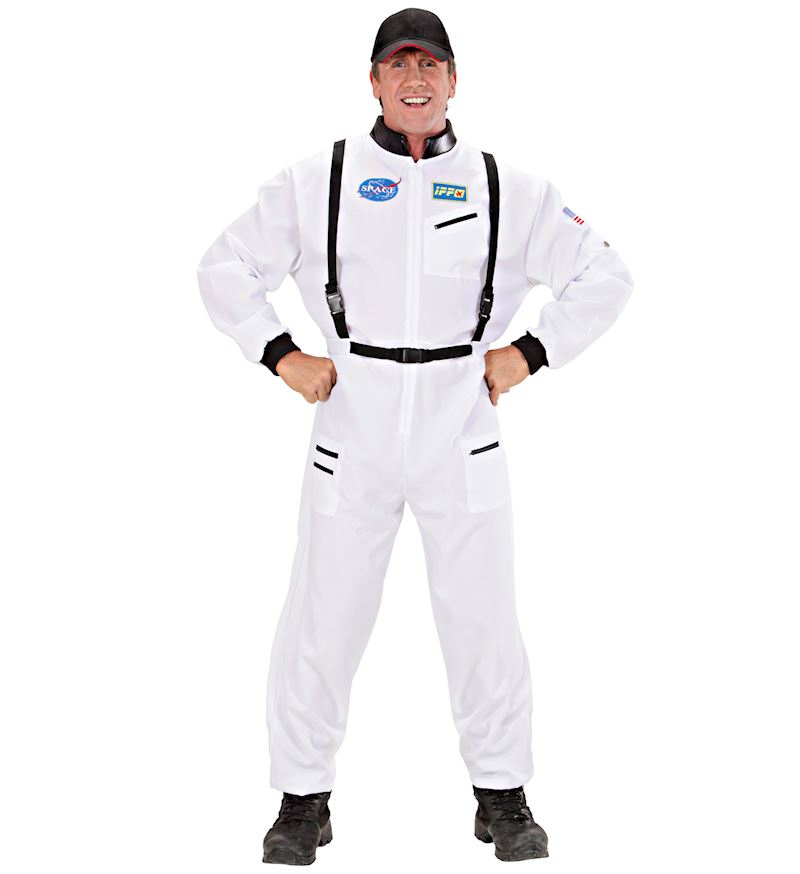 Kostüm Astronaut weiss Overall