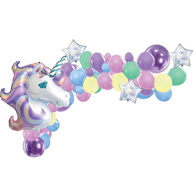 BALLONGIRLANDE EINHORN