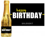 Goldsekt Neon Happy Birthday