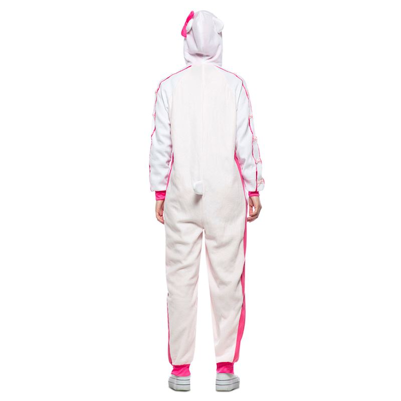 Kostüm Hello Kitty Jumpsuit mit Kapuze