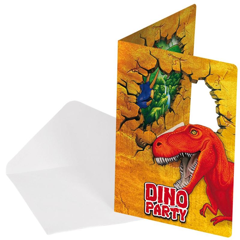 EINLADUNGSKARTEN DINO