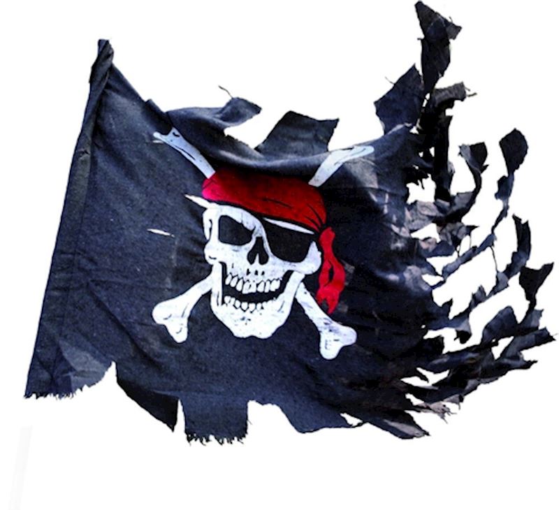 PIRATENFLAGGE ZERRISSEN